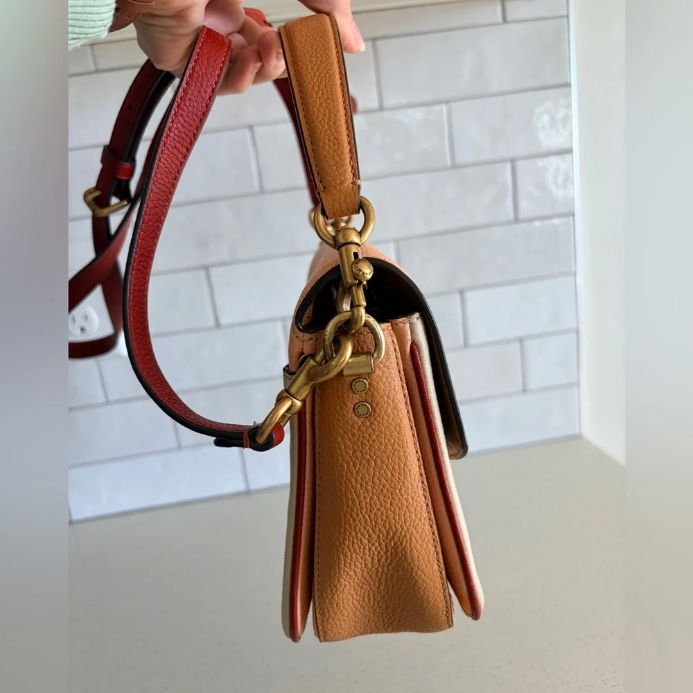 Coach Cassie Crossbody Satchel In Colorblock Detail EUC